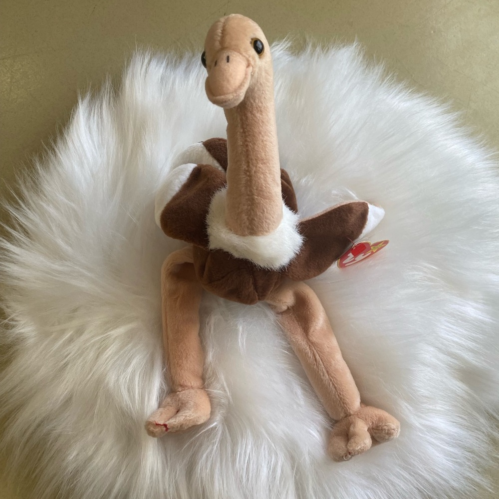 TY original beanie baby stretch the ostrich - Picture 2 of 10